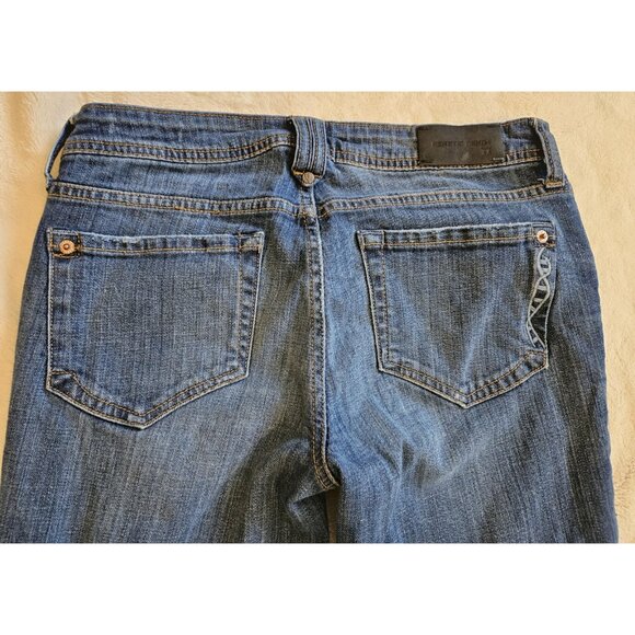 Genetic Denim Jeans Womens Size 27 Blue Denim Skinny The Shane Distressed - Picture 11 of 16